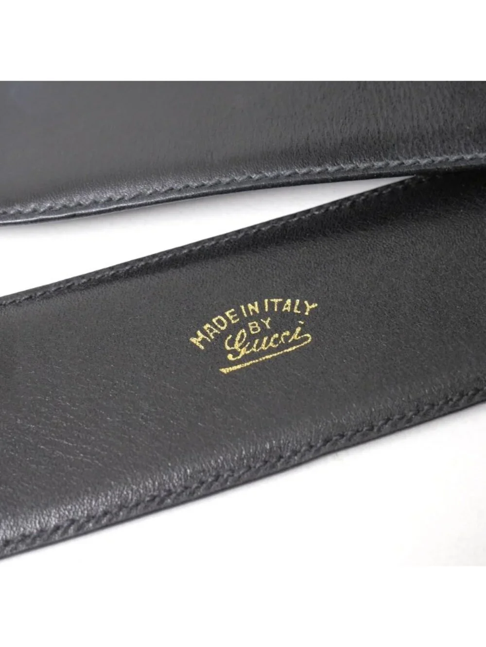 Gucci Vintage Belt GG Logo Buckle Leather